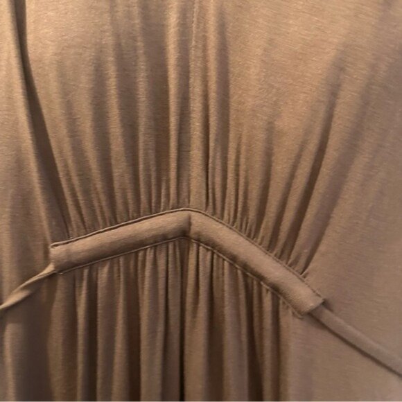 Soma Fairycore Earthcore Brown Flowy Maxi Dress Empire Waist Size S - Picture 5 of 14